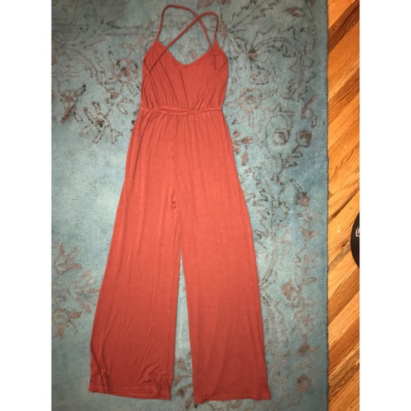FASHION NOVA BURNT ORANGE JUMPSUIT - Picture 3 of 4